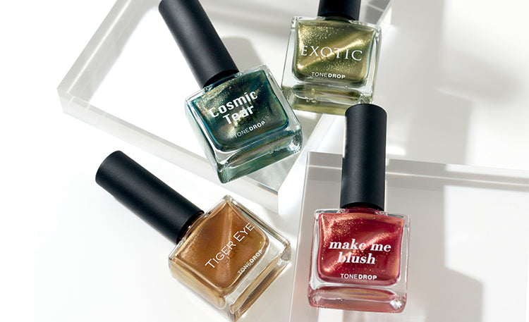 「TONE DROP」夏の新色!変幻自在に煌めく“キャッツアイネイル”