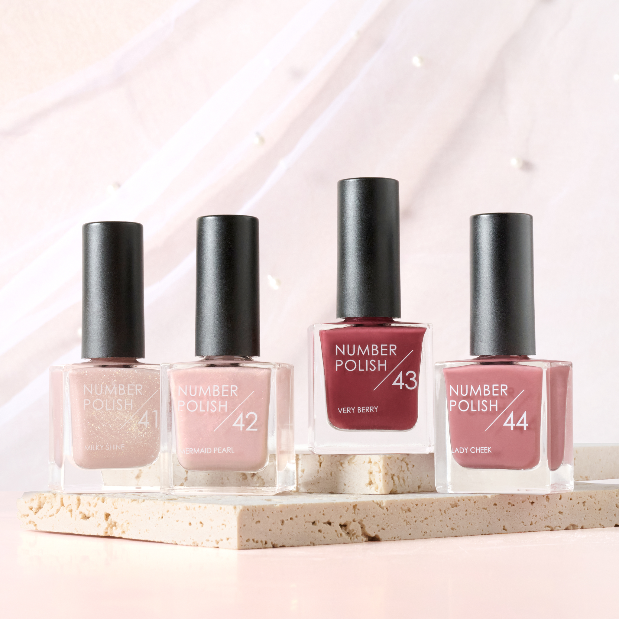 【NUMBER POLISH】ひと塗りで春めく 透けツヤ “チークネイル”