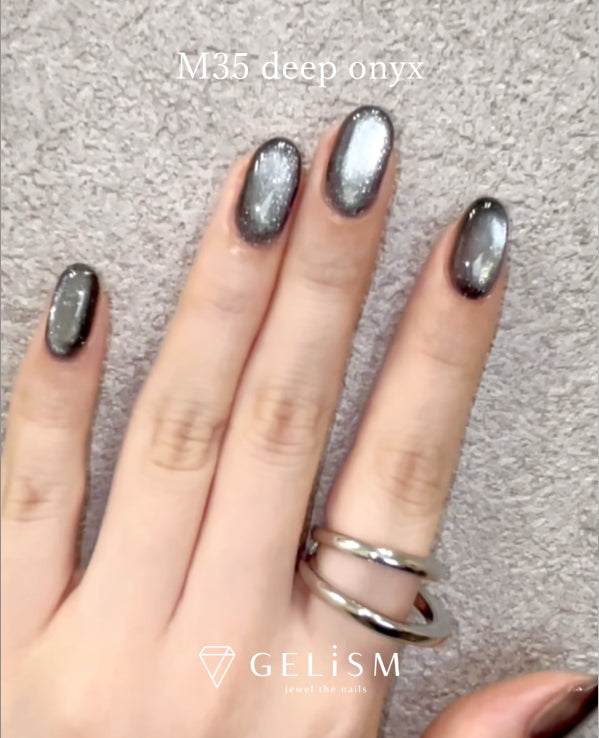 【限定色】GELiSM ジェルポリッシュ M35 deep onyx / ディープオニキス